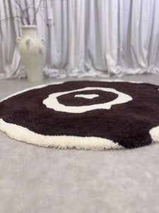 Coppull Circle Wool Rug 120cm
